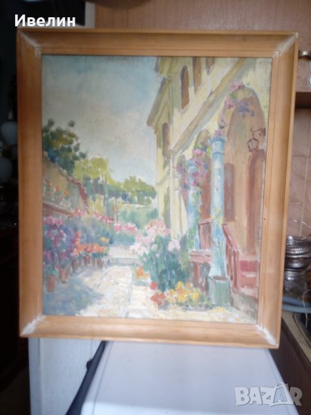 стара картина-пейзаж, снимка 1