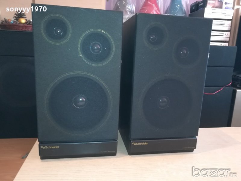 schneider 3 way hifi speakers-made in germany-внос швеицария, снимка 1