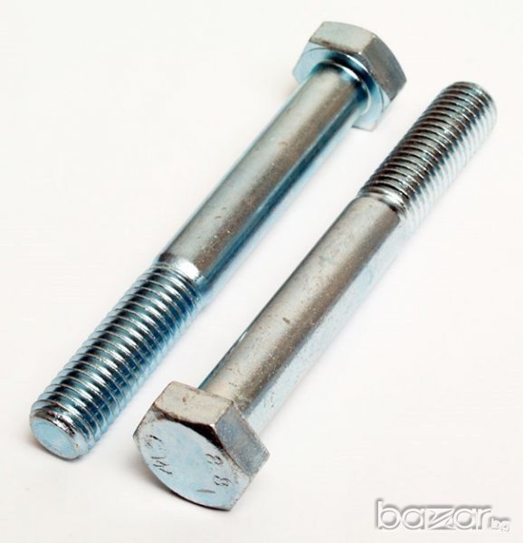 Машинен болт М6х35-200 броя с метрична резба, поцинкован с частична резба, снимка 1