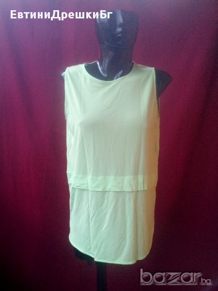 Електриково зелена туника Л, снимка 1