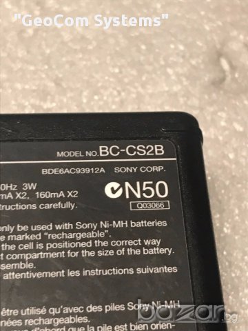 SONY зарядно BC-CS2B (2xAAA,2xAA,1,4V,400/160mAh), снимка 4 - Друга електроника - 17235450