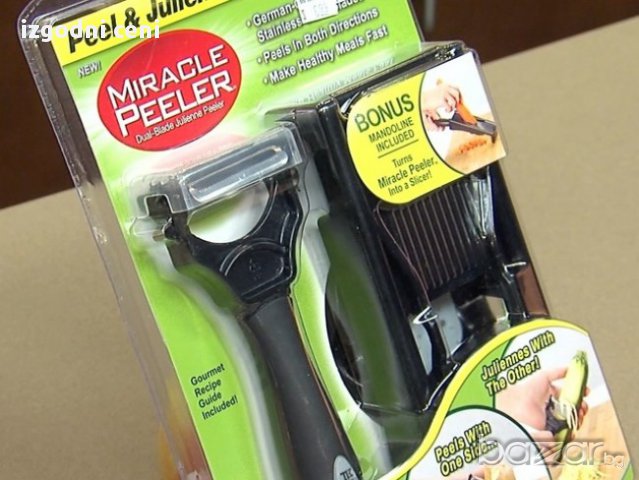 Ренде и белачка 2 в 1 MIRACLE PEELER GREEN, снимка 4 - Други - 16762026