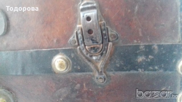 Старинен пътнически куфар от дилижанс, снимка 2 - Антикварни и старинни предмети - 18965247