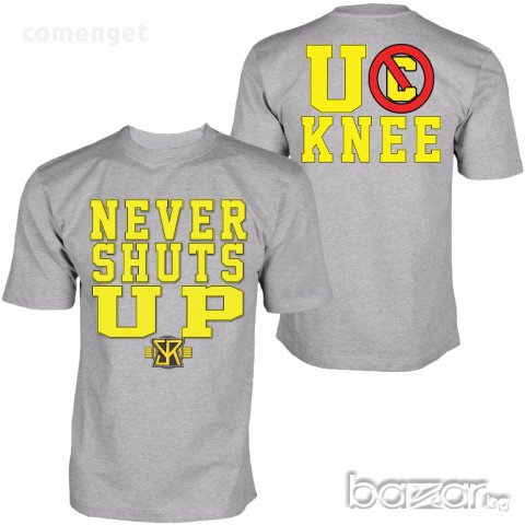 WWE! Мъжки кеч тениски SETH ROLLINS NEVER SHUTS UP! Поръчай модел с твоя снимка!