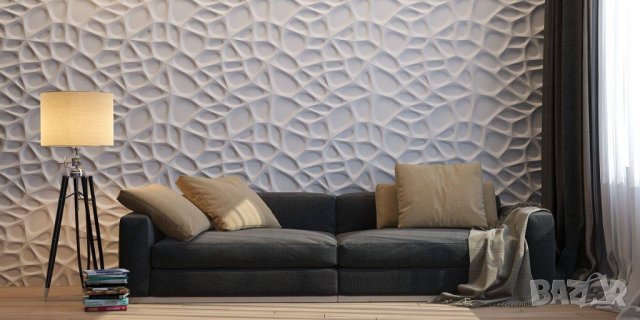 3D ПАНЕЛИ, декоративни стенни облицовки,гипсови плочи, облицовъчни камъни, пана № 0061