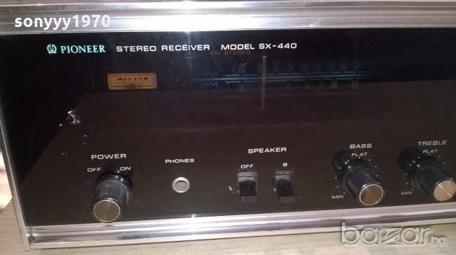 pioneer sx-440-stereo receiver-made in japan-внос англия, снимка 13 - Ресийвъри, усилватели, смесителни пултове - 19843547