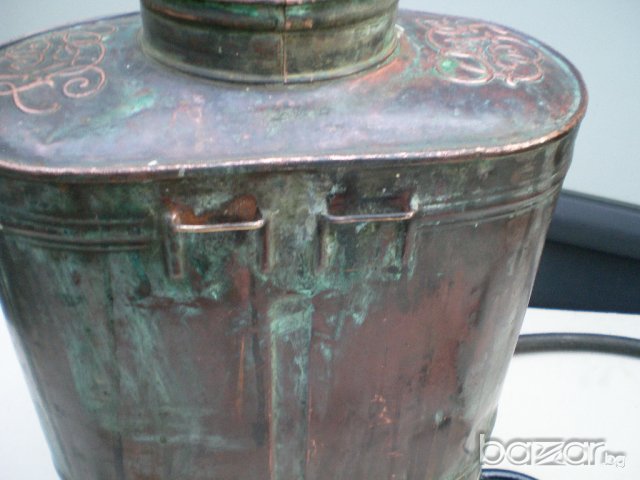   Много стара  медна или месингова лозарска пръскачка , снимка 7 - Антикварни и старинни предмети - 18823803