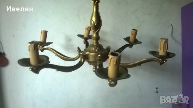 бароков полилей от бронз, снимка 4 - Полилеи - 25718359