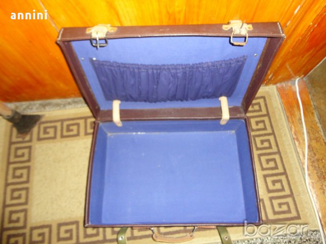 ПРОДАВАМ КОЖЕН КУФАР ПОДСИЛЕН раз  56/18  дълб  18, снимка 3 - Други стоки за дома - 13401630