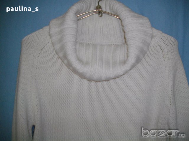 Топъл пуловер с поло яка "Biaggini" / голям размер 