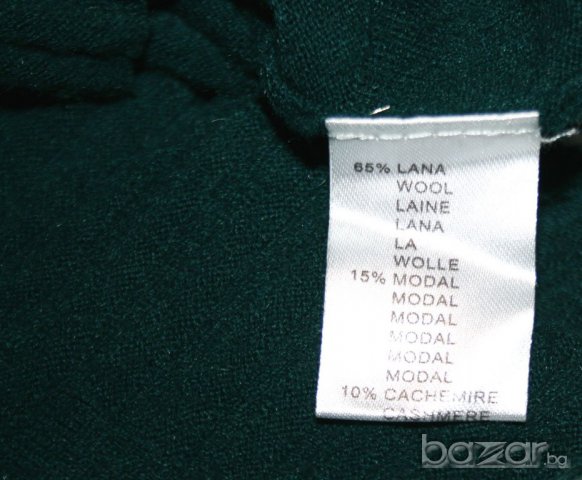 Асиметрична туника с кашмир /петролено зелена/, снимка 6 - Туники - 16998928