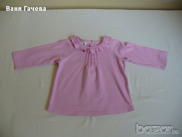 Розова блузка , снимка 1 - Бебешки блузки - 16498658
