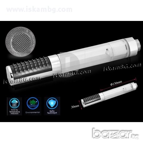 Светеща душ слушалка за 3 цвята ЦИЛИНДЪР, снимка 2 - Други - 13569706