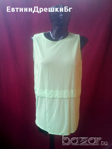 Електриково зелена туника Л, снимка 1