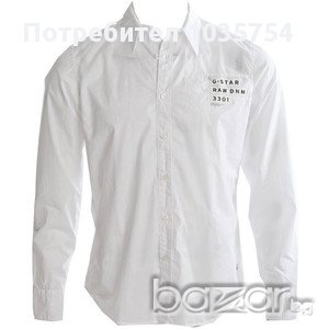 Нова бяла риза G-Star New Luxor Crush Shirt, оригинал 
