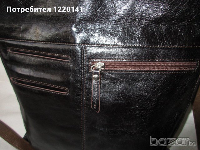 ЕСТЕСТВЕНА КОЖА на марката HOBO - оригинална мъжка чанта , снимка 3 - Чанти - 12830657