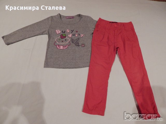Панталонки+блузка-2-3 год., снимка 1 - Детски Блузи и туники - 10466031