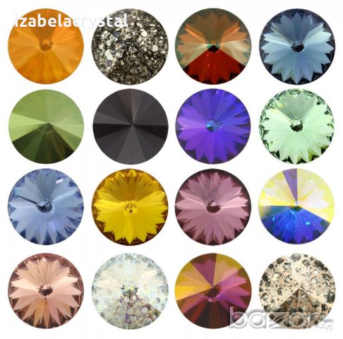 Обеци Сваровски ''Rivoli''по 2 кристала Crystals from SWAROVSKI ® , снимка 5 - Обеци - 20674890