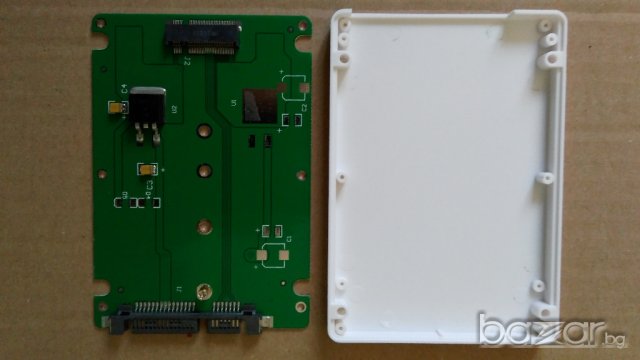 mSATA SSD to 2.5" SATA3 adapter,M.2 NGFF SSD to 2.5" SATA 3, снимка 7 - Кабели и адаптери - 16829857