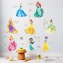 8 принцеси Белл Пепеляшка Ариел Рапунцел Жасмин Снежанка Аврора стикер лепенка за стена детска стая , снимка 2