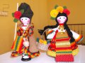Керамични И Плетени Кукли Сувенир За Хладилник С Магнит, снимка 1