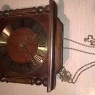 Hermle-ретро часовник-37х30х12см-внос швеицария, снимка 3 - Антикварни и старинни предмети - 17724868