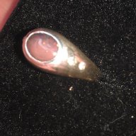 Сребърен пръстен с опал 0,9кт, снимка 4 - Пръстени - 18361685