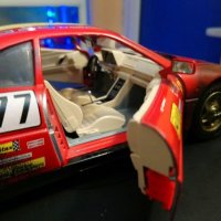 Метална количка Ferrari 348 race 1 :18 Bburago 1989 г., снимка 7 - Колекции - 24629196