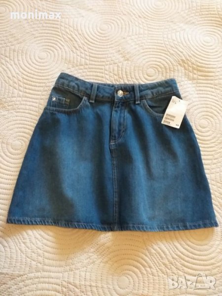 Дънкова пола H&M XS 158 164, снимка 1
