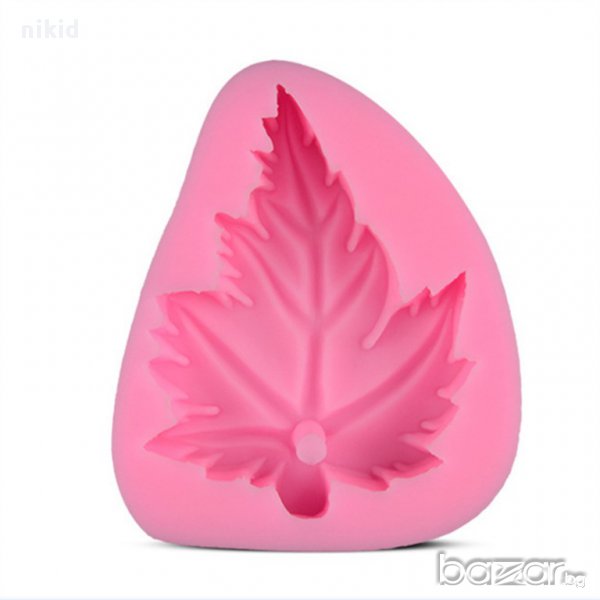 голямо дълбоко есенно листо силиконов молд форма за фондан украса торта декорация мъфини гипс сапун, снимка 1