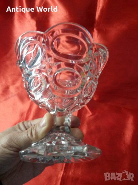 Красива Бонбониера КРИСТАЛНО Стъкло, снимка 1
