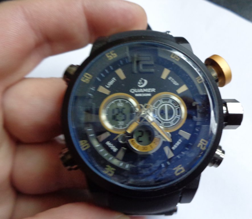Мъжки часовник QUAMER жълт ново в Мъжки в гр. София - ID23814267 — Bazar.bg