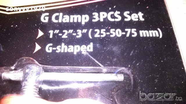 Метални стеги комплект-25/50/75мм-3бр нови, снимка 8 - Други инструменти - 16207596