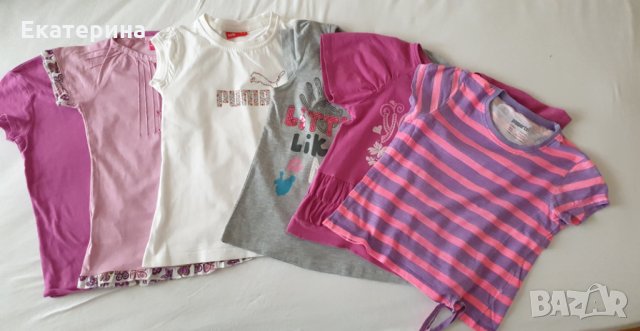 Блузки къс ръкав 7-8 г.- 6 броя