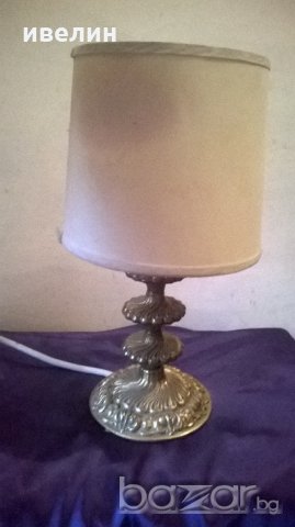 стара нощна лампа от бронз 