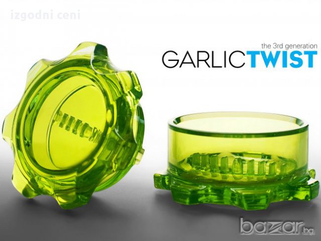 Garlik twister- въртяща се преса за смилане на чесън, маслини и подправки, снимка 2 - Други - 16754377