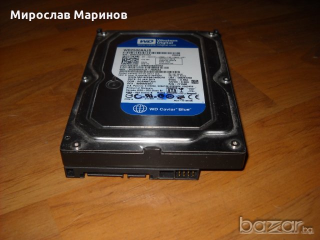 5.4.хард диск за компютър (PC)WD 2500 Western Digital 250GB-SАTA- 3.5” 7200  RPM.Ползван 11 месеца и в Твърди дискове в гр. Варна - ID21110080 — Bazar.bg