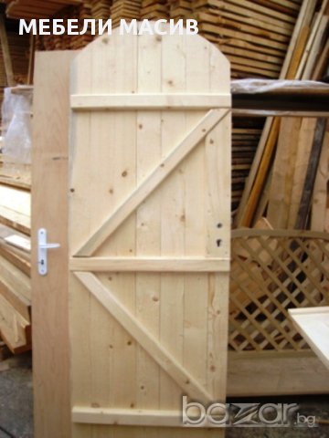  Дървени портални врати, порти, ковани врати от дъски, оградни и декоративни пана, снимка 12 - Други - 11006512