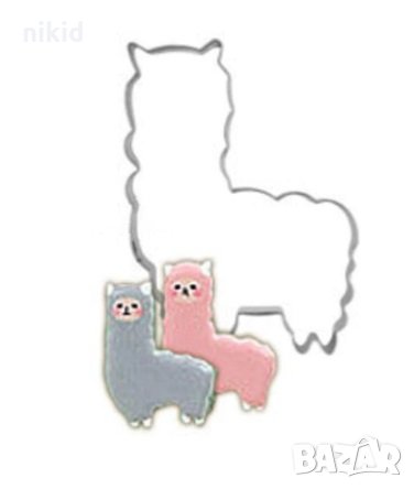 Лама метална форма резец за сладки бисквитки фондан украса