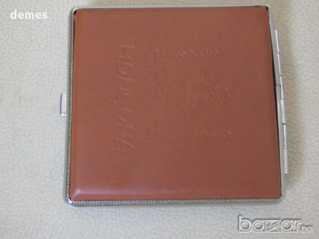 Елегантна кожена табакера с кожни капаци, нова, снимка 7 - Табакери - 19987704