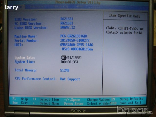 Sony Vaio PCG-8L1M лаптоп на части, снимка 4 - Части за лаптопи - 20410906