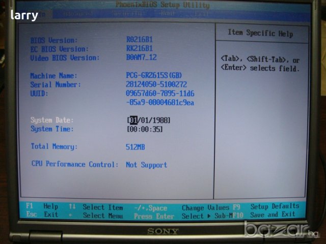 Sony Vaio PCG-8L1M лаптоп на части, снимка 4 - Части за лаптопи - 20410906