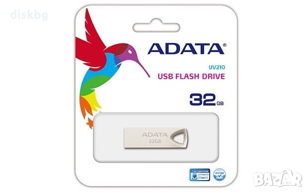 USB 32GB Flash памет ADATA UV210 - нови флаш памети, запечатани, снимка 1 - USB Flash памети - 22585669