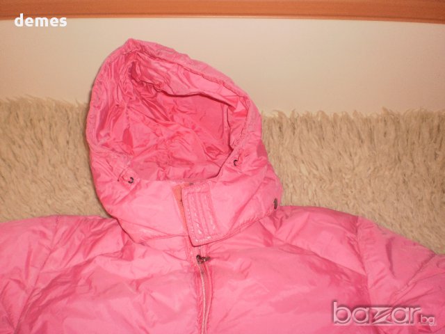 Пухена шуба в цикламен цвят с качулка Waikiki, размер 152 , снимка 6 - Детски якета и елеци - 8673160