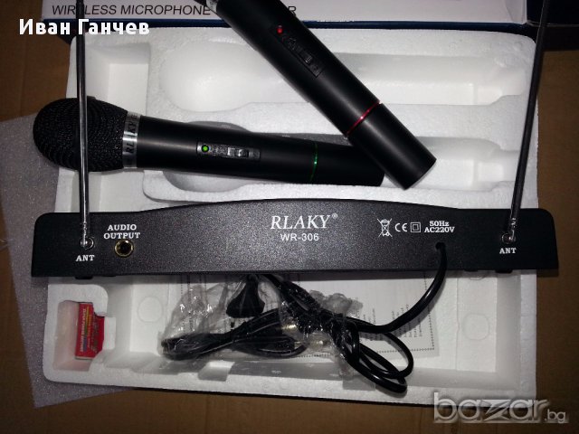 2-броя Безжични Вокални Микрофони 100 метра усилен обхват -wire, снимка 2 - Микрофони - 12910818