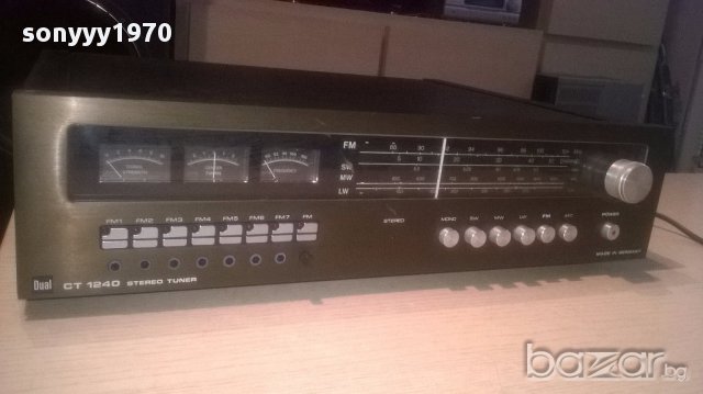 dual ct1240 stereo tuner-made in germany-внос швеицария, снимка 5 - Ресийвъри, усилватели, смесителни пултове - 16192485