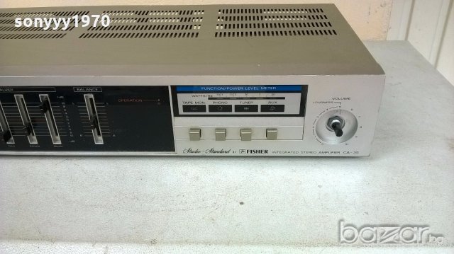 fisher ca-35 amplifier-made in japan-внос швеицария, снимка 5 - Ресийвъри, усилватели, смесителни пултове - 18298146