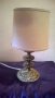 стара нощна лампа от бронз , снимка 1 - Настолни лампи - 19903991