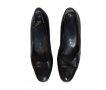 Servas дамски черни кожени обувки, снимка 1 - Дамски обувки на ток - 23492931