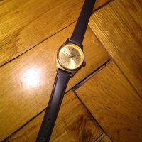 Ermano Swiss made Quartz-швейцарски часовник с датник 10микрона златно покритие кутия, снимка 5 - Дамски - 24444569